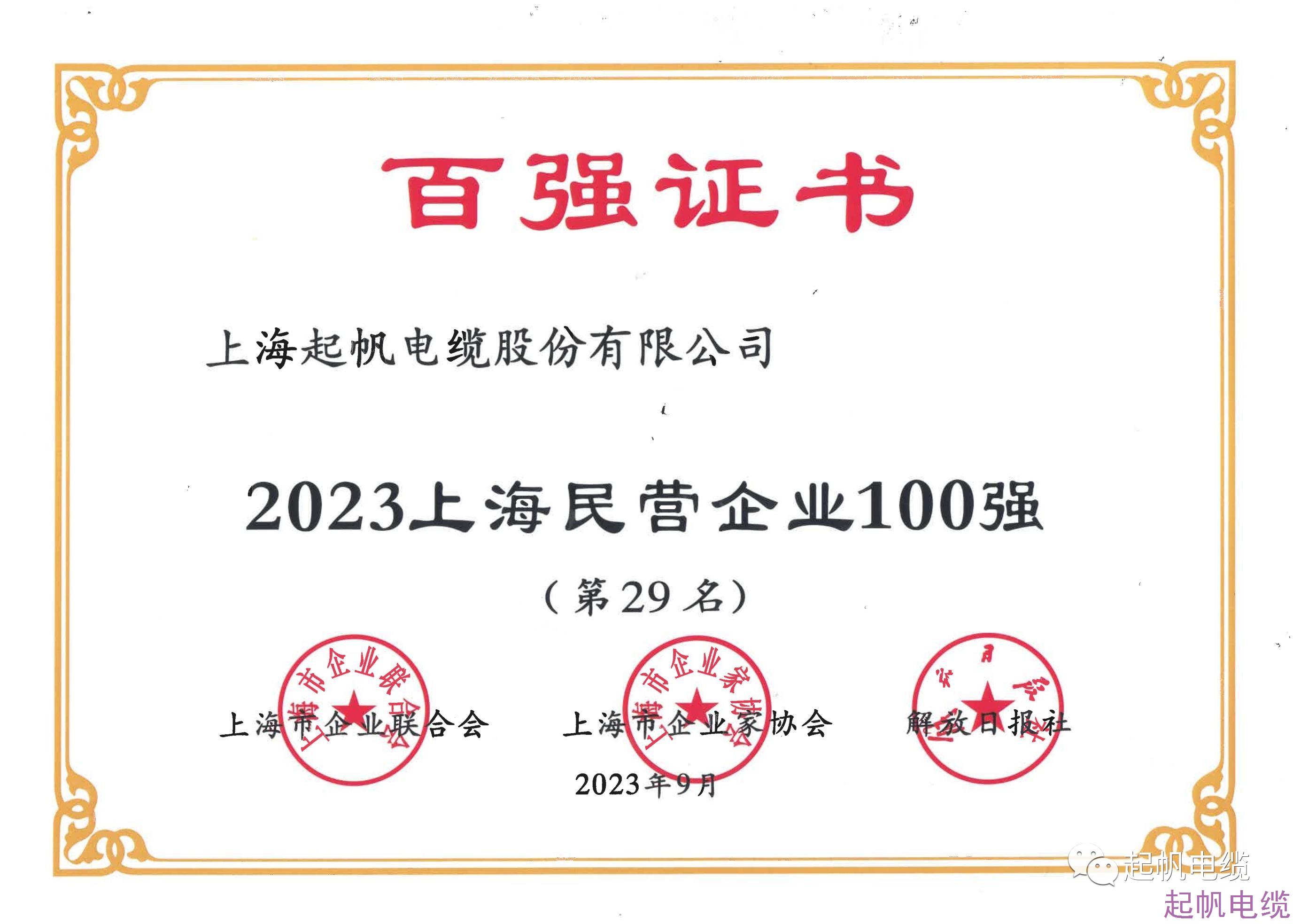 2023上海民營企業第29名